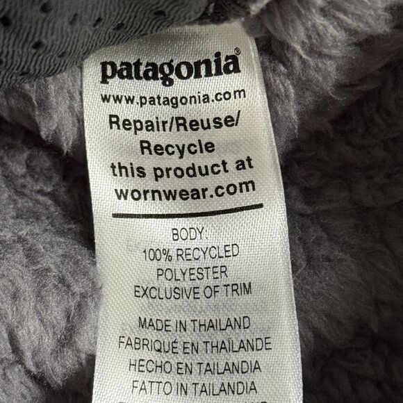 PATAGONIA Los Gatos Crew Pullover Fleece Shirt Mens Med Forge Gray Pocket Jacket - Picture 6 of 8